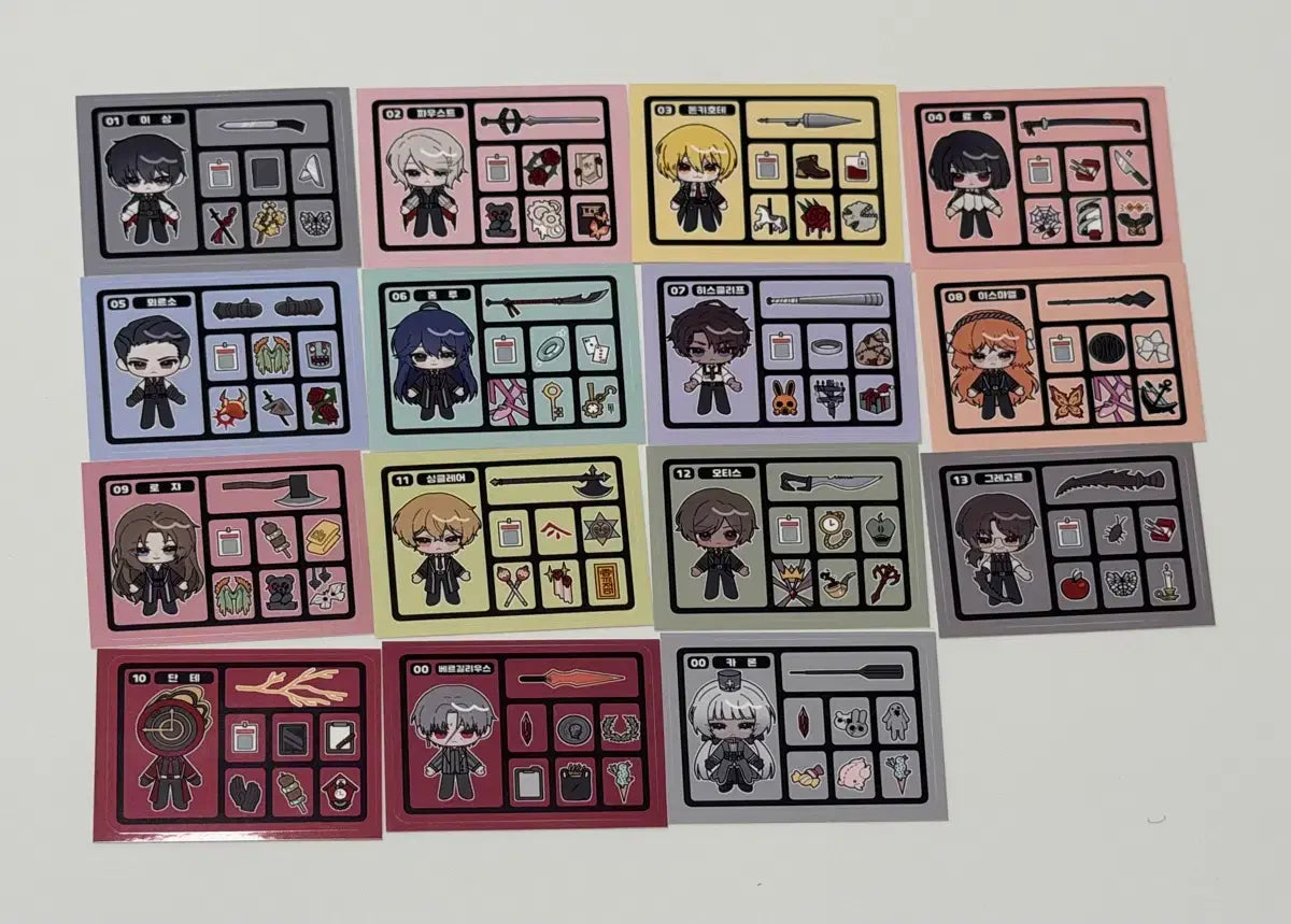 Limbus Company Fanmade Goods Bundle Set | Photo Cards, Stickers & Paper Merch