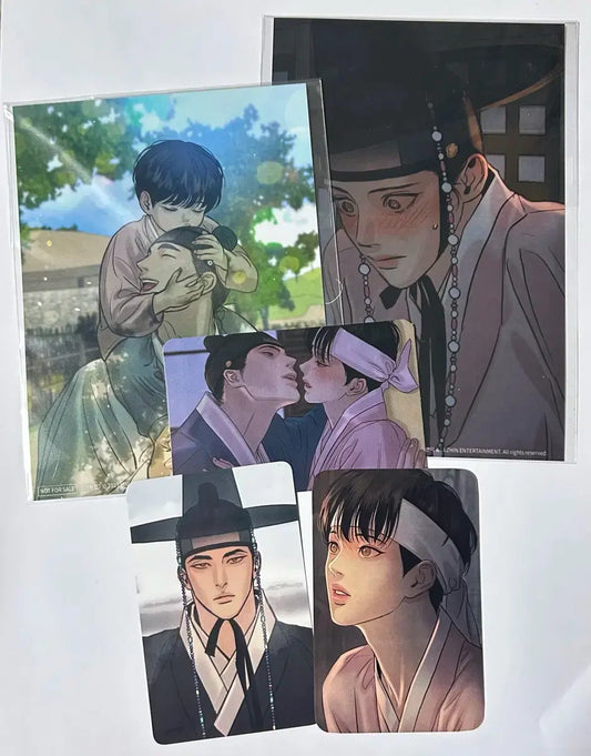 Painter of the Night Yahwacheop First Edition Bonus Goods Set – Yoon Seungho & Baek Nakyum Postcards / Photocards
