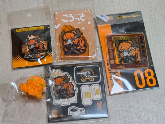 Limbus Company Ishmael Goods Bundle Set | Animate Acrylic, Korotto, Keychain & Badge