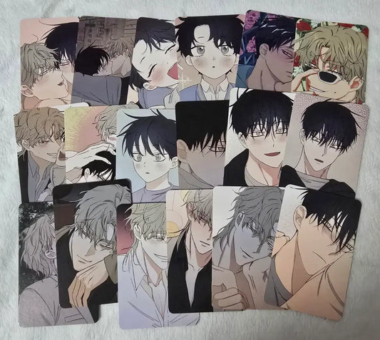 Low Tide in Twilight Photocard Set | Korean BL Webtoon Bomtoon Collection 18 Cards