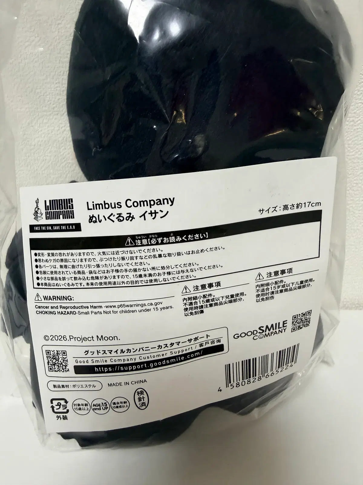 Limbus Company Yi Sang Good Smile Company Plush | New Unopened Official Project Moon Merch